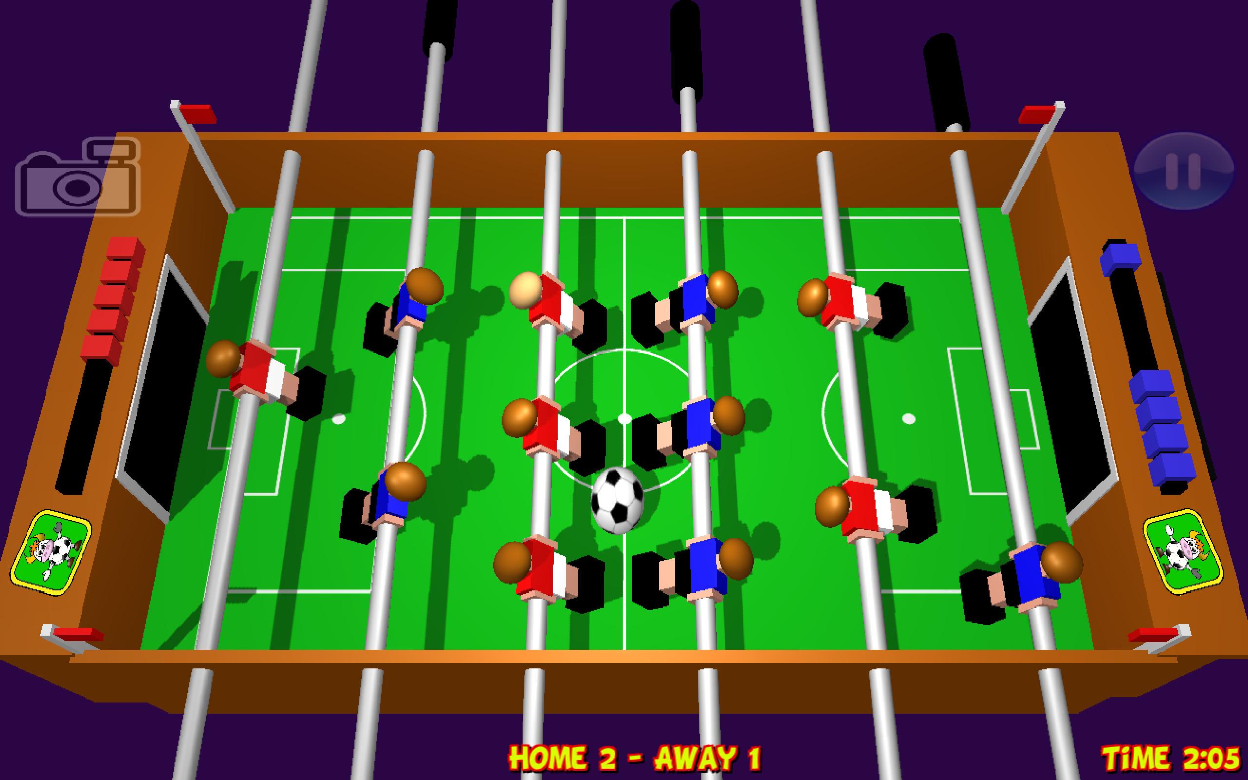 اسکرین شات 1 بازی Table Football, Soccer 3D