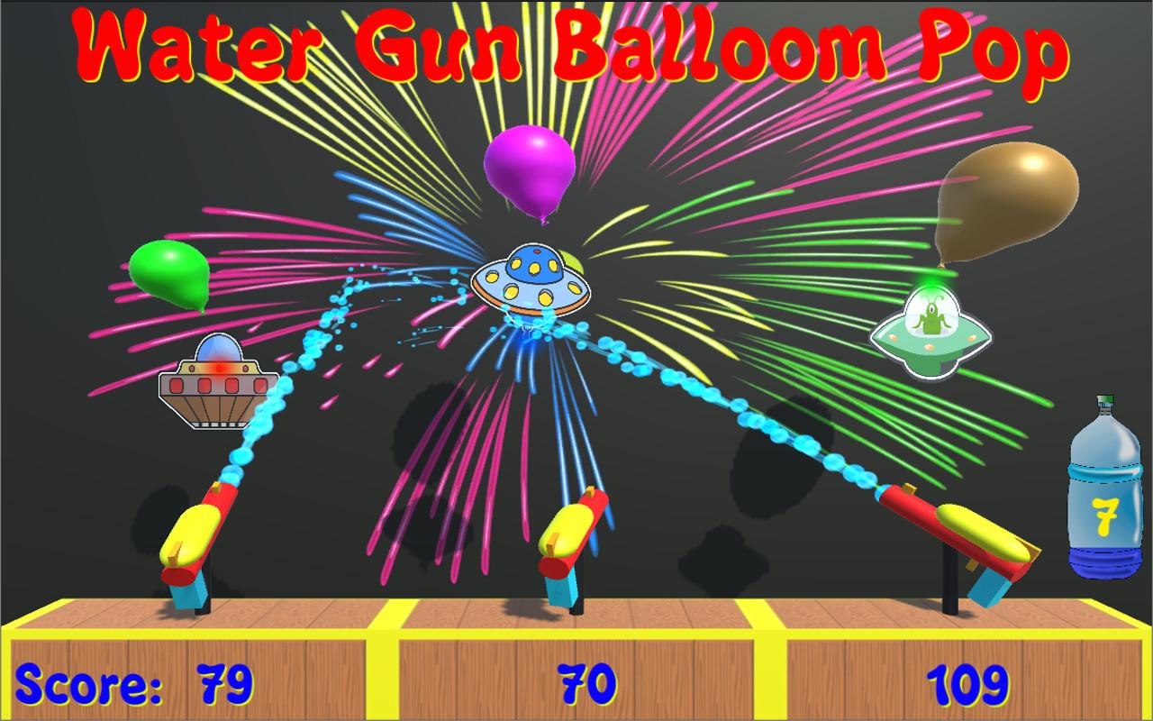 اسکرین شات 4 بازی Water Gun Balloon Pop