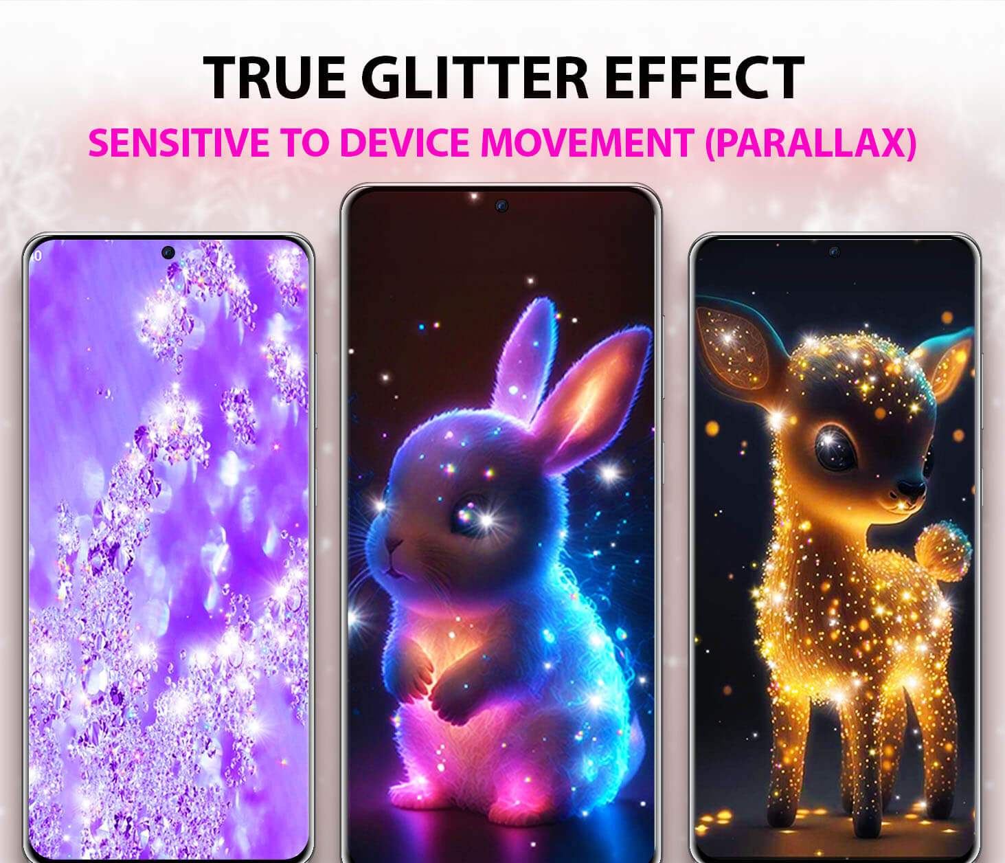 اسکرین شات 1 برنامه Glitter Live Wallpaper 3D
