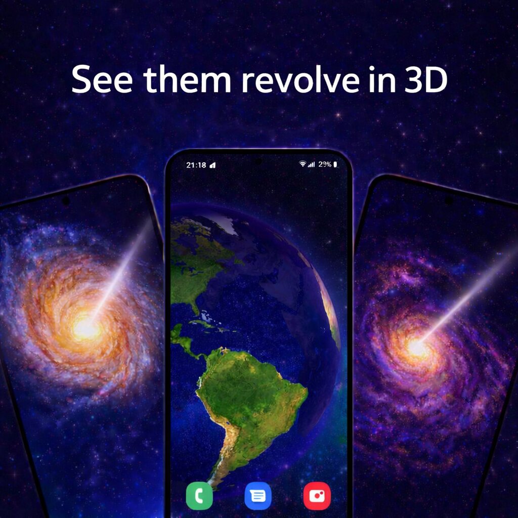 اسکرین شات 5 برنامه Galaxy Live Wallpapers