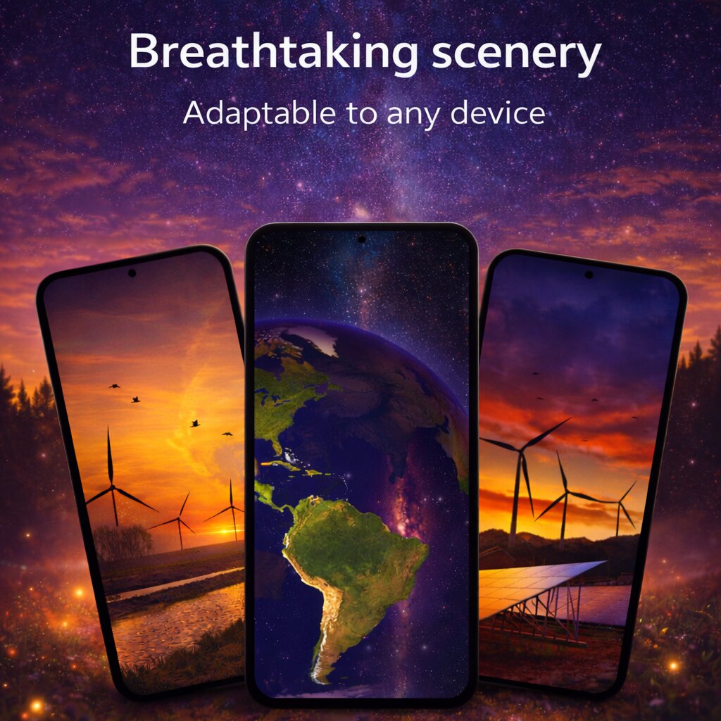 اسکرین شات 7 برنامه Galaxy Live Wallpapers