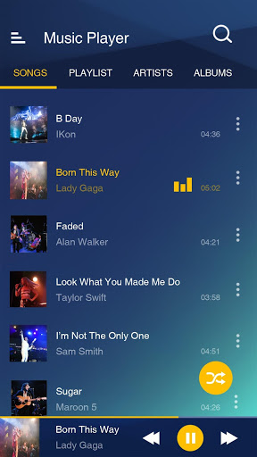 اسکرین شات 1 برنامه Music Player for Samsung Galaxy