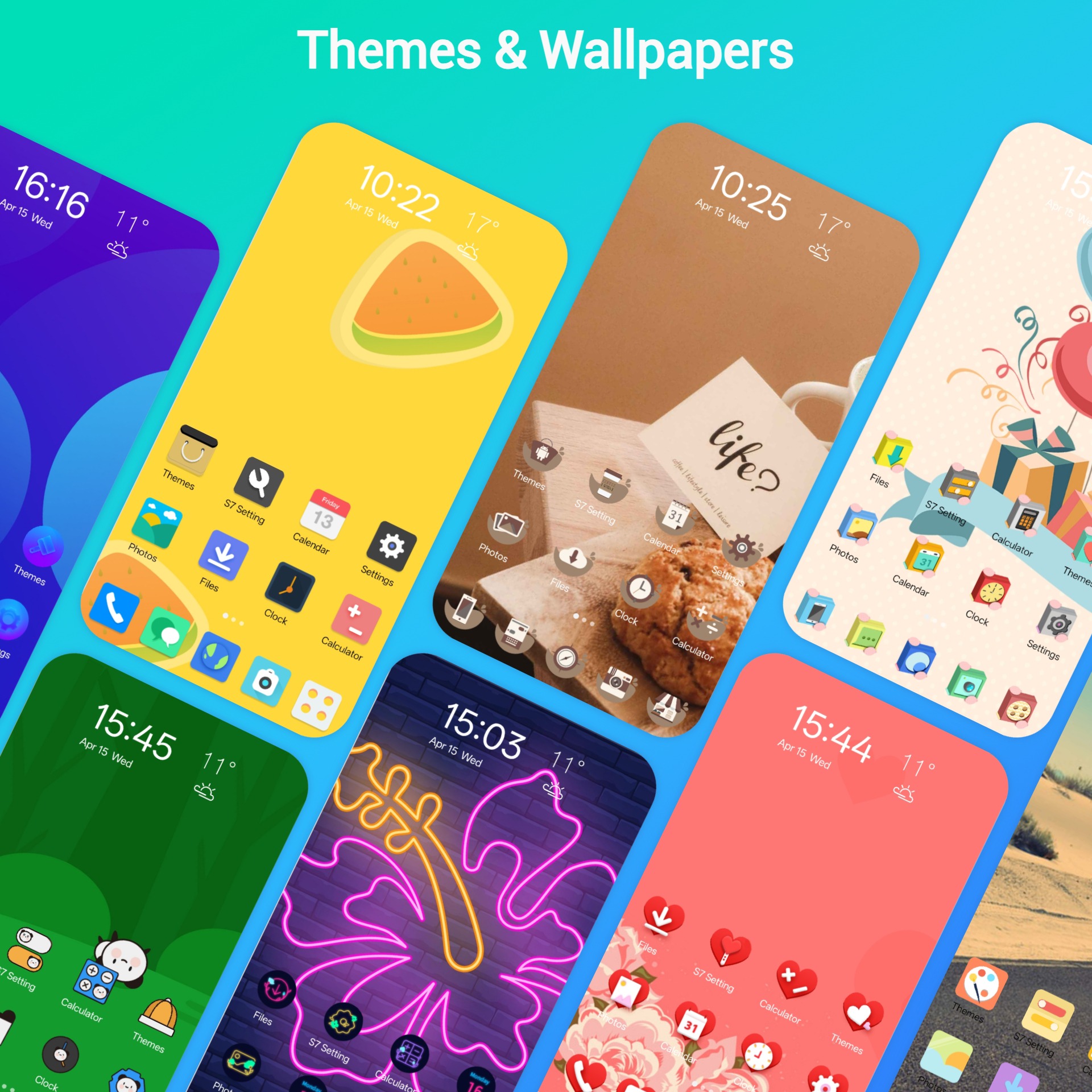 اسکرین شات 2 برنامه S26 / S7 Launcher for Galaxy S