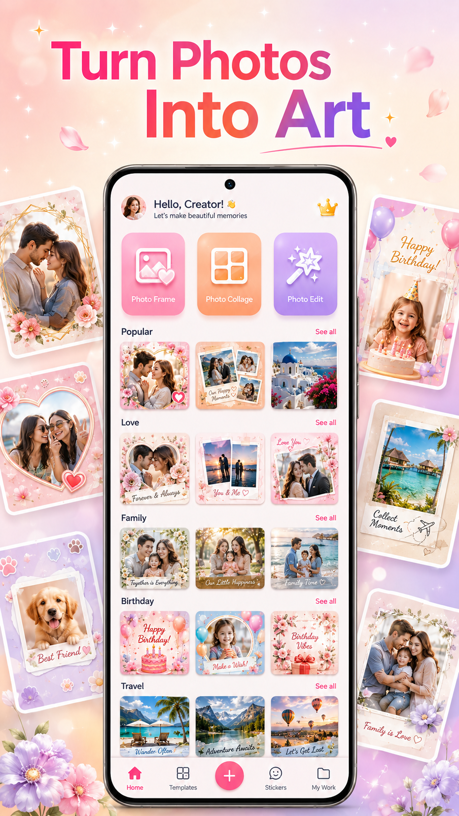 اسکرین شات 1 برنامه FrameX – Photo Frame App