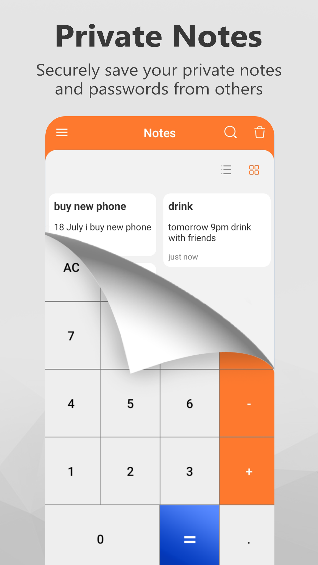 اسکرین شات 6 برنامه Calculator Lock: Hide Photos