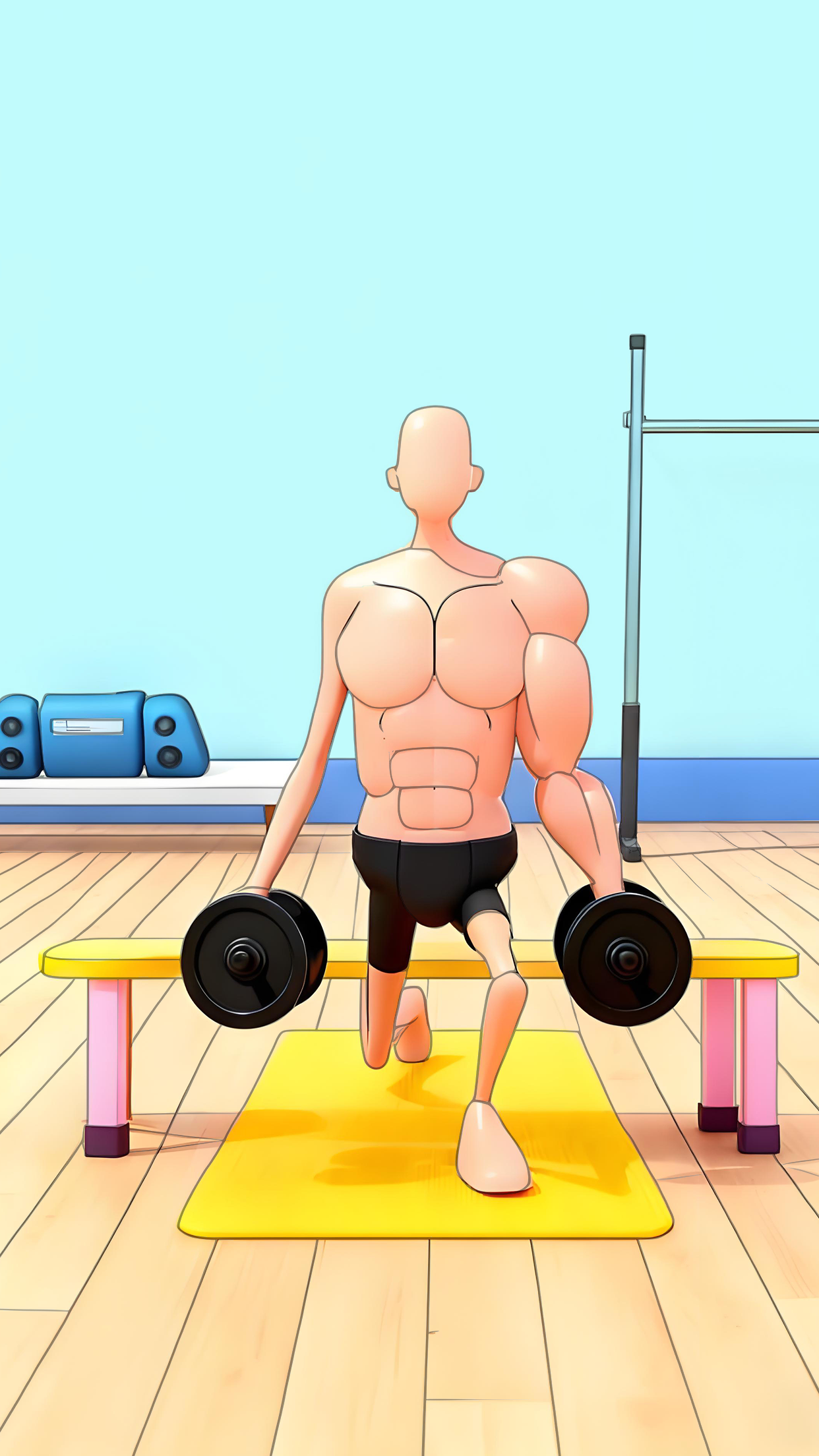 اسکرین شات 5 بازی Grow Muscles:Gym Game