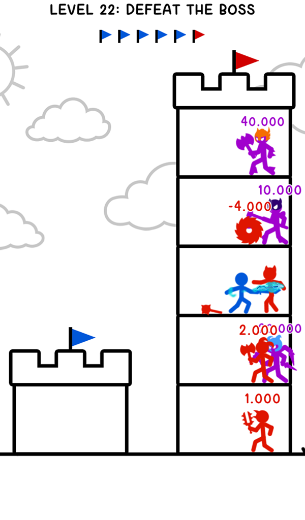 اسکرین شات 5 بازی Stick Tower Battle: Hero War