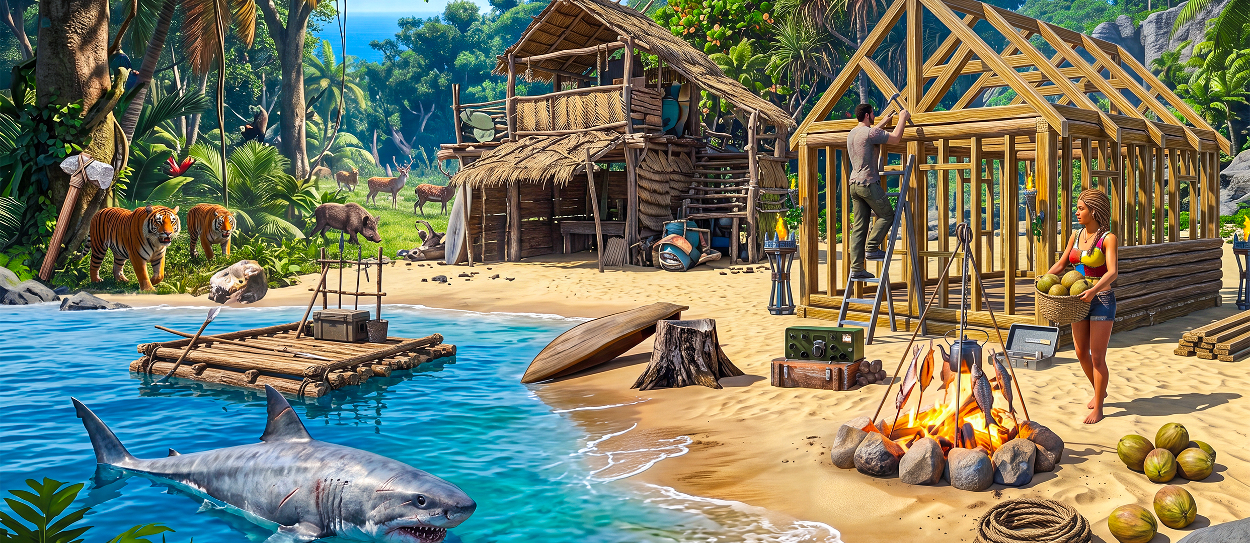 اسکرین شات 2 بازی Island Survival: Offline Games