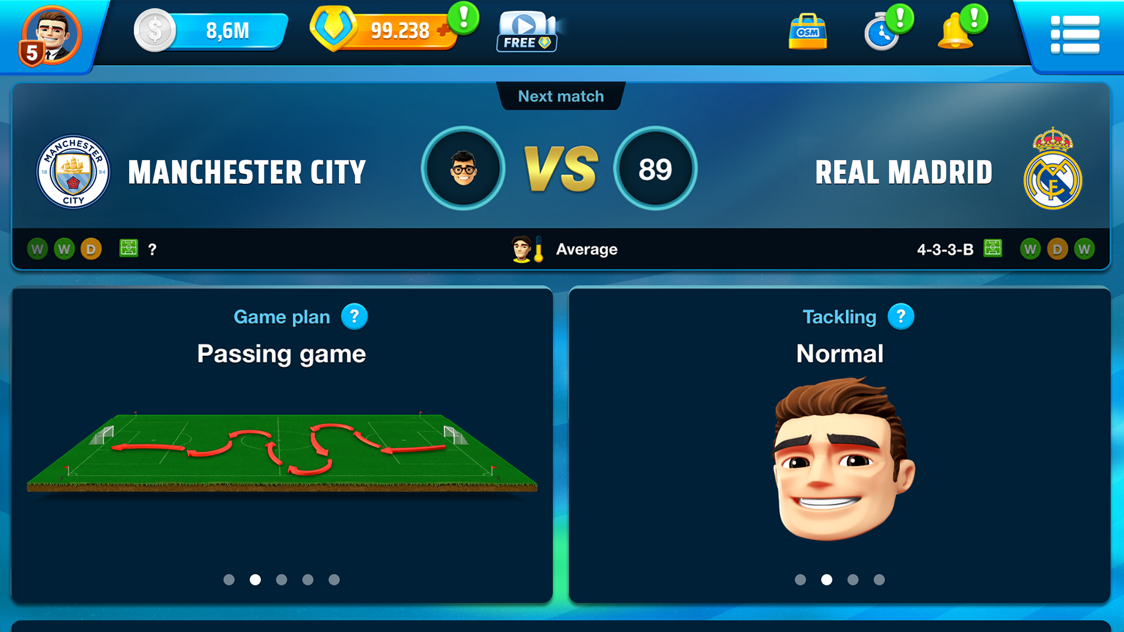 اسکرین شات 7 بازی Online Soccer Manager 2026