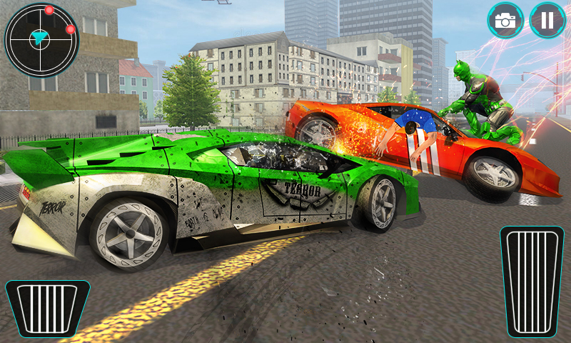 اسکرین شات 5 بازی Flying Bat Robot Bike 3D