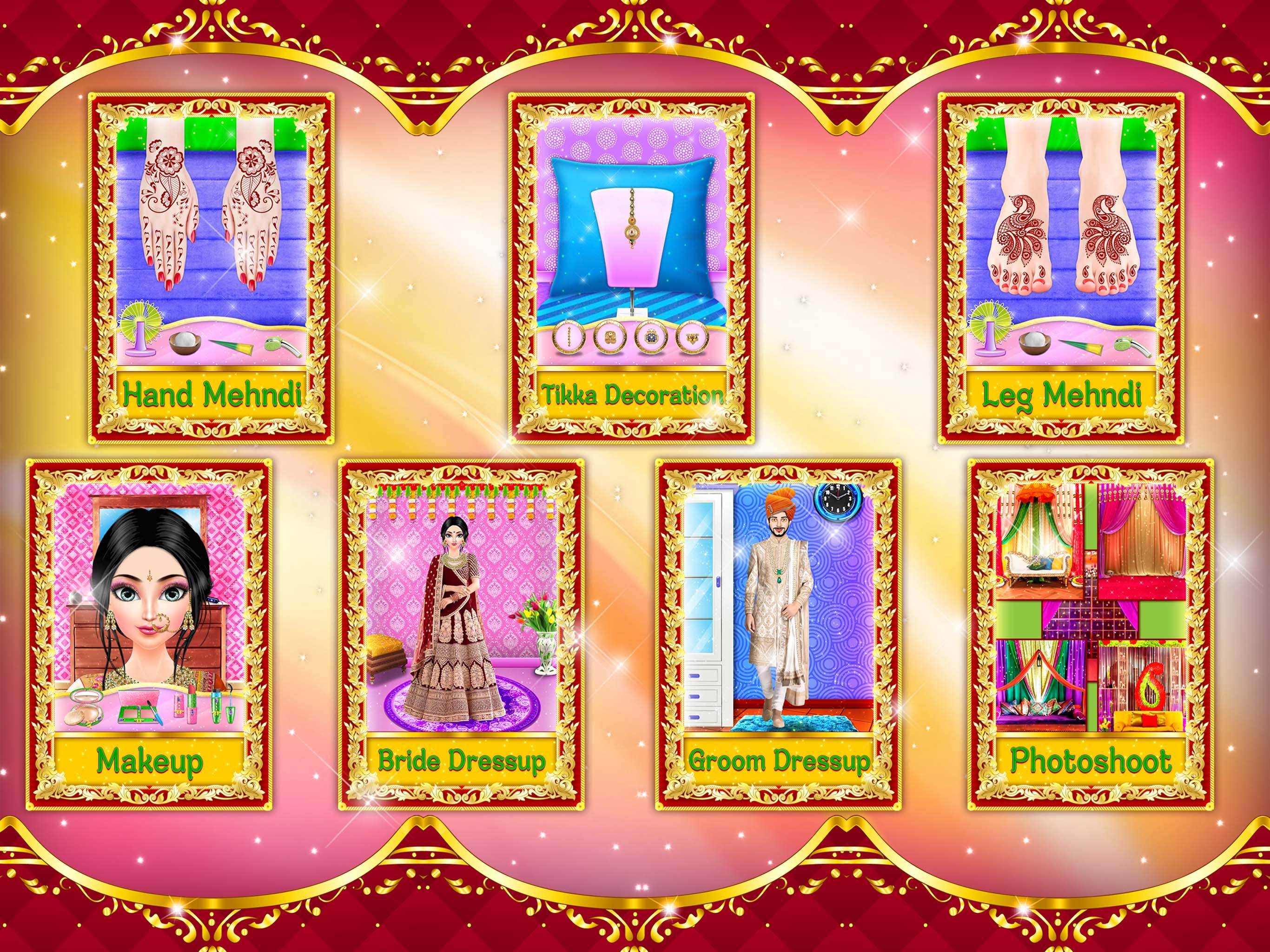 اسکرین شات 3 برنامه Bridal Makeup Dress Up Games