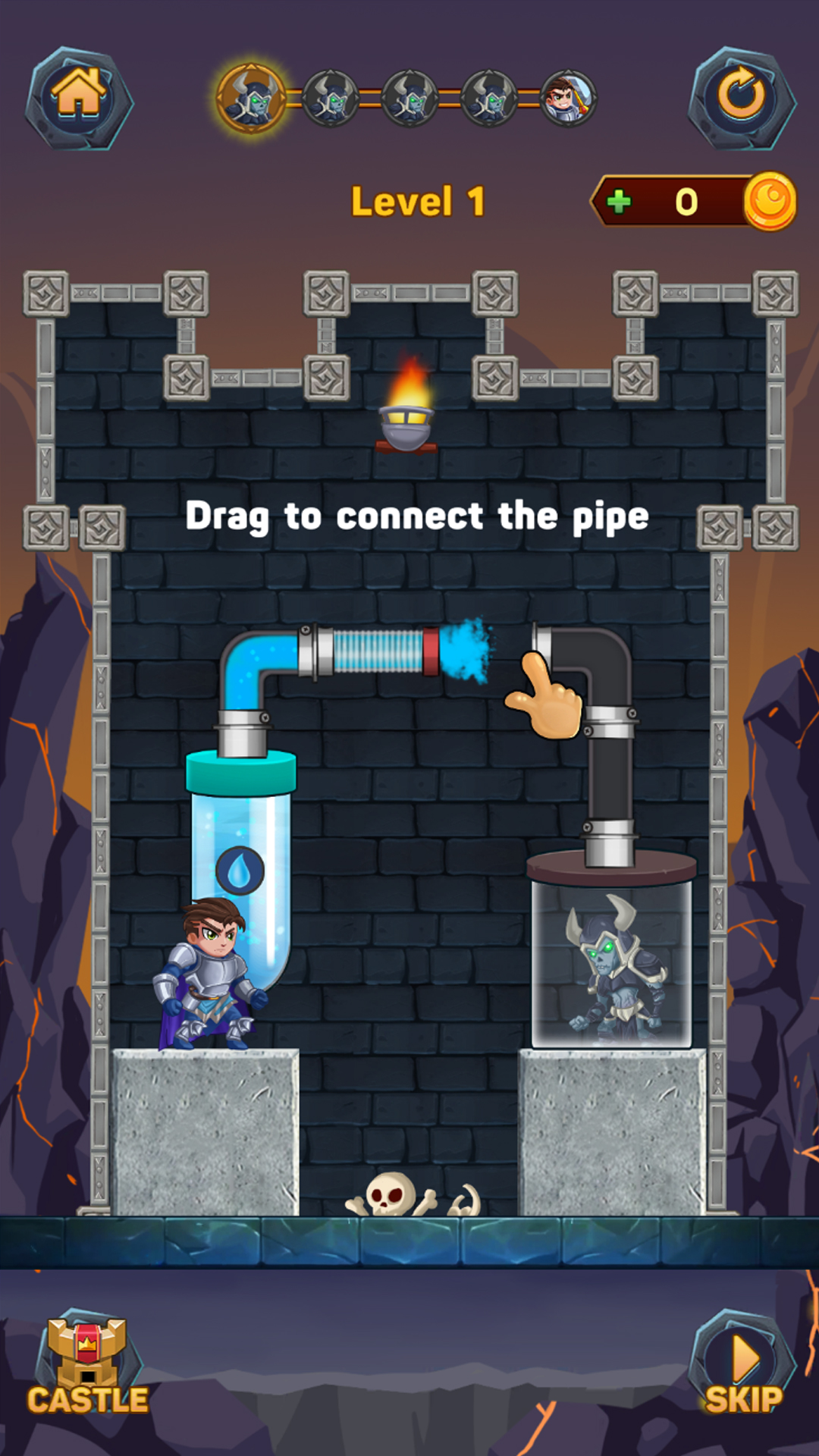 اسکرین شات 2 بازی Hero Pipe Rescue: Water Puzzle