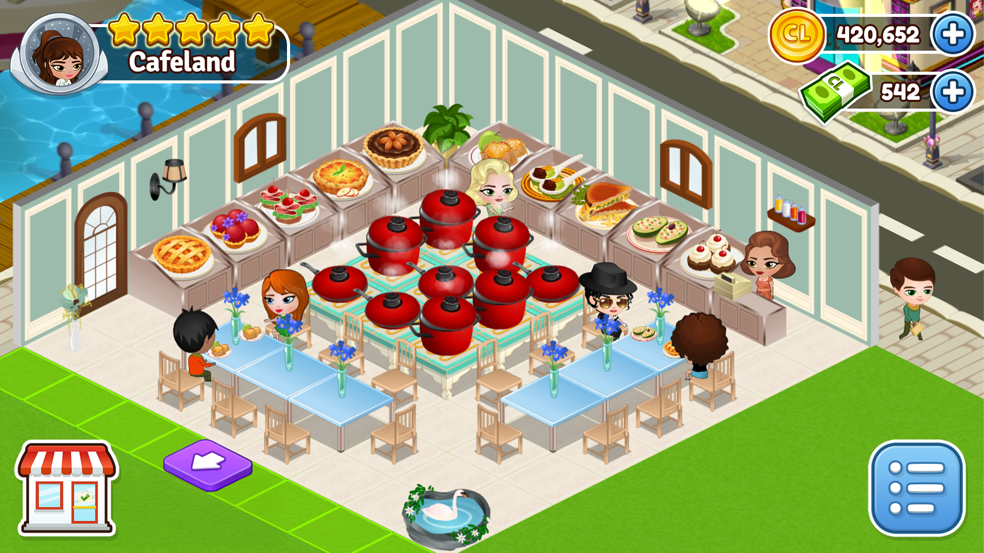 اسکرین شات 7 بازی Cafeland - Restaurant Cooking
