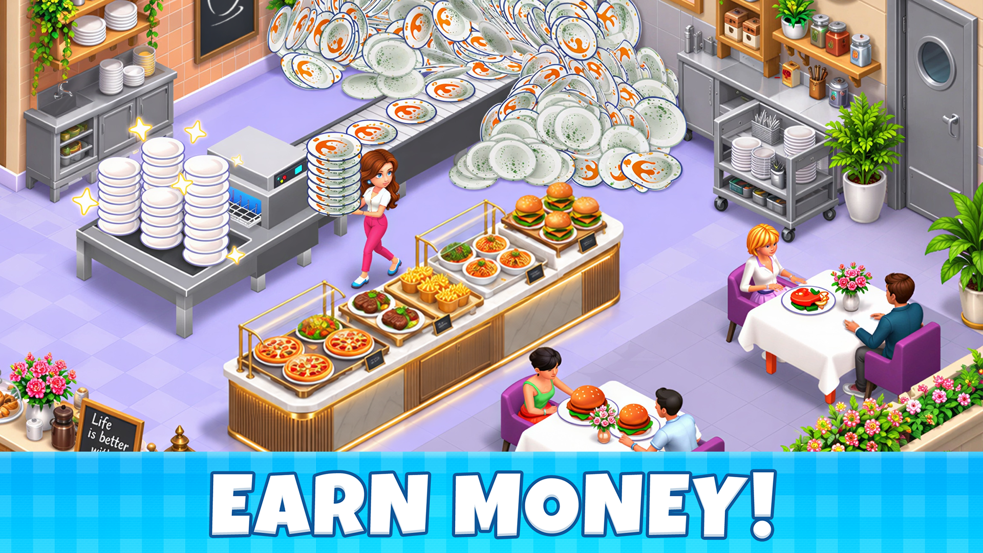 اسکرین شات 2 بازی Manor Cafe: Match 3 Puzzle