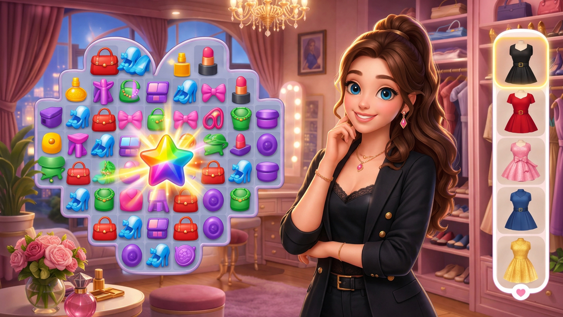 اسکرین شات 1 بازی Dream Makeover - Match 3 Games