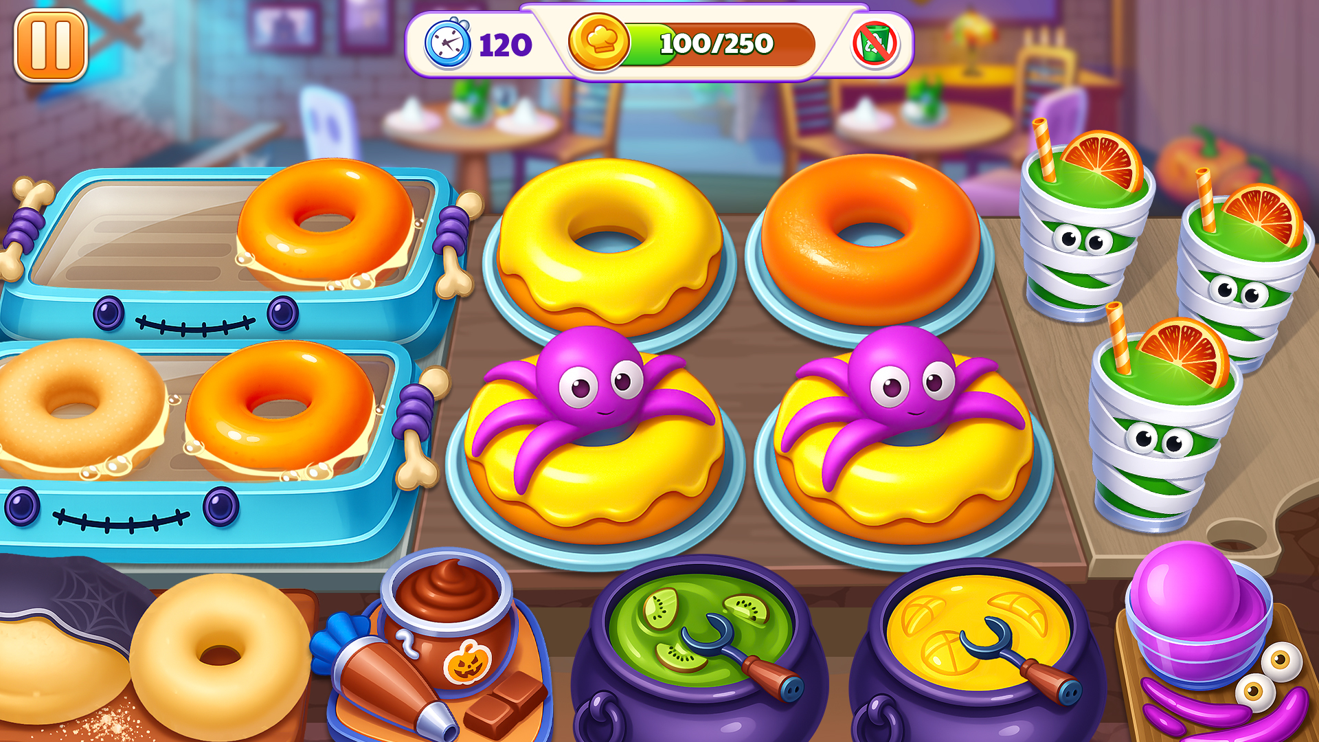 اسکرین شات 1 بازی Halloween Madness Cooking Game