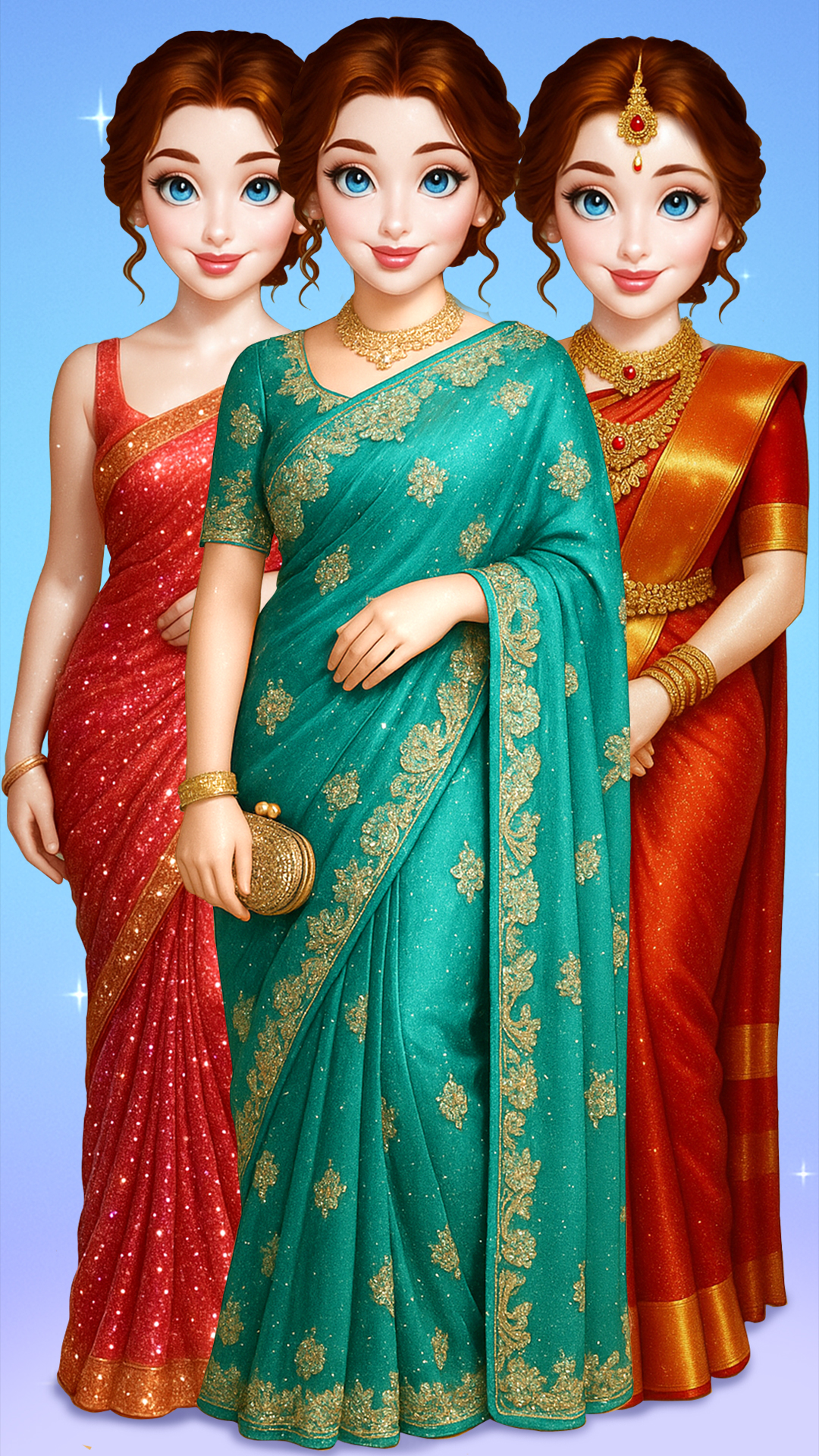 اسکرین شات 5 بازی Indian Bridal Saree Salon Game