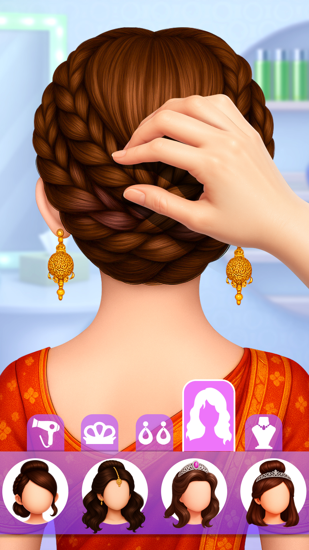 اسکرین شات 2 بازی Indian Hair Salon & Makeup Spa