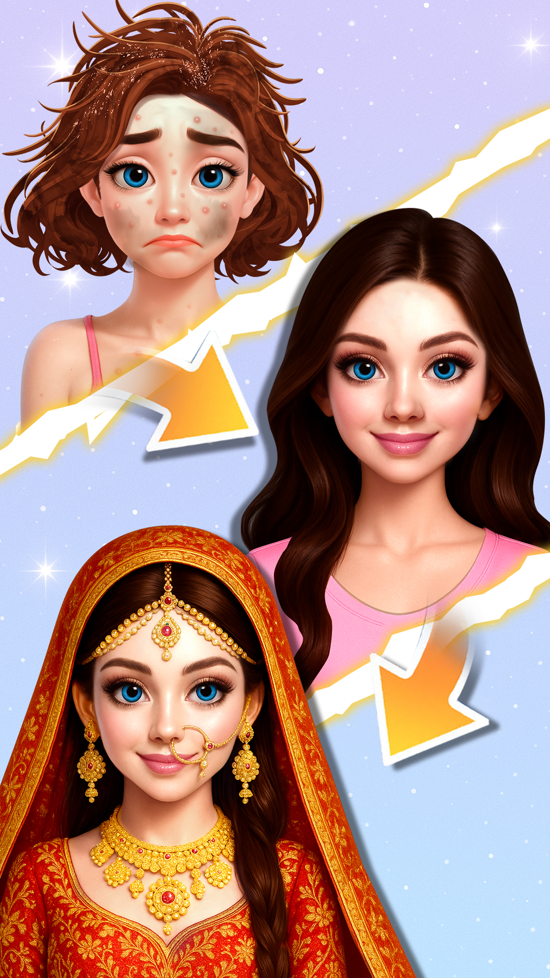 اسکرین شات 3 بازی Indian Hair Salon & Makeup Spa