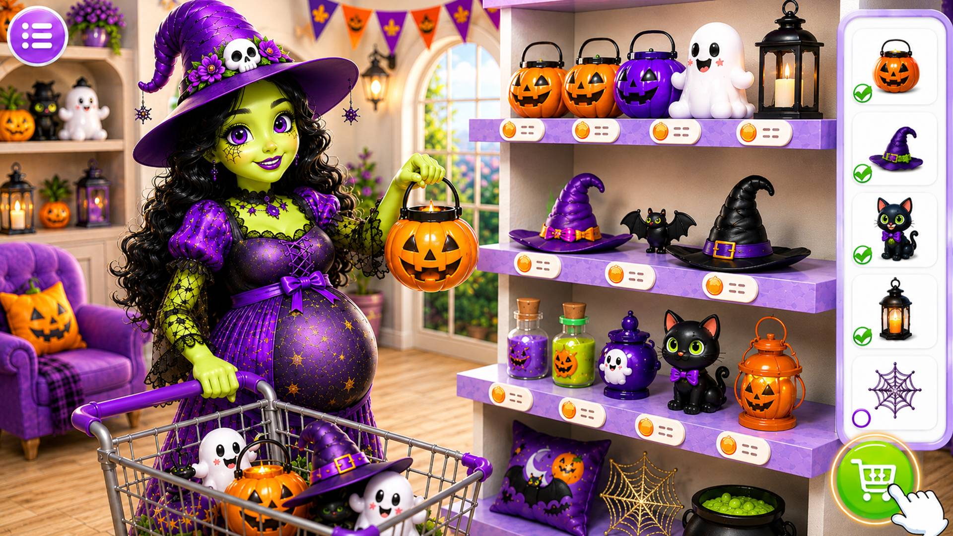 اسکرین شات 3 بازی Halloween Mom Story Game
