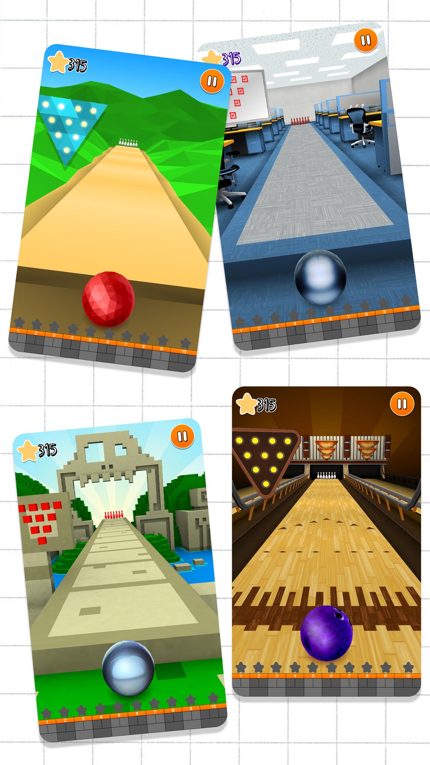 اسکرین شات 4 برنامه Doodle Bowling