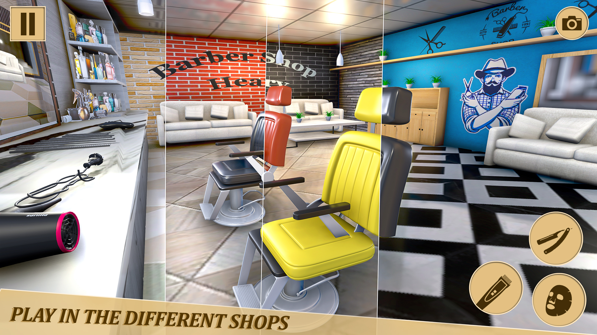 اسکرین شات 6 بازی Barber Shop 3d Hair Cut Games