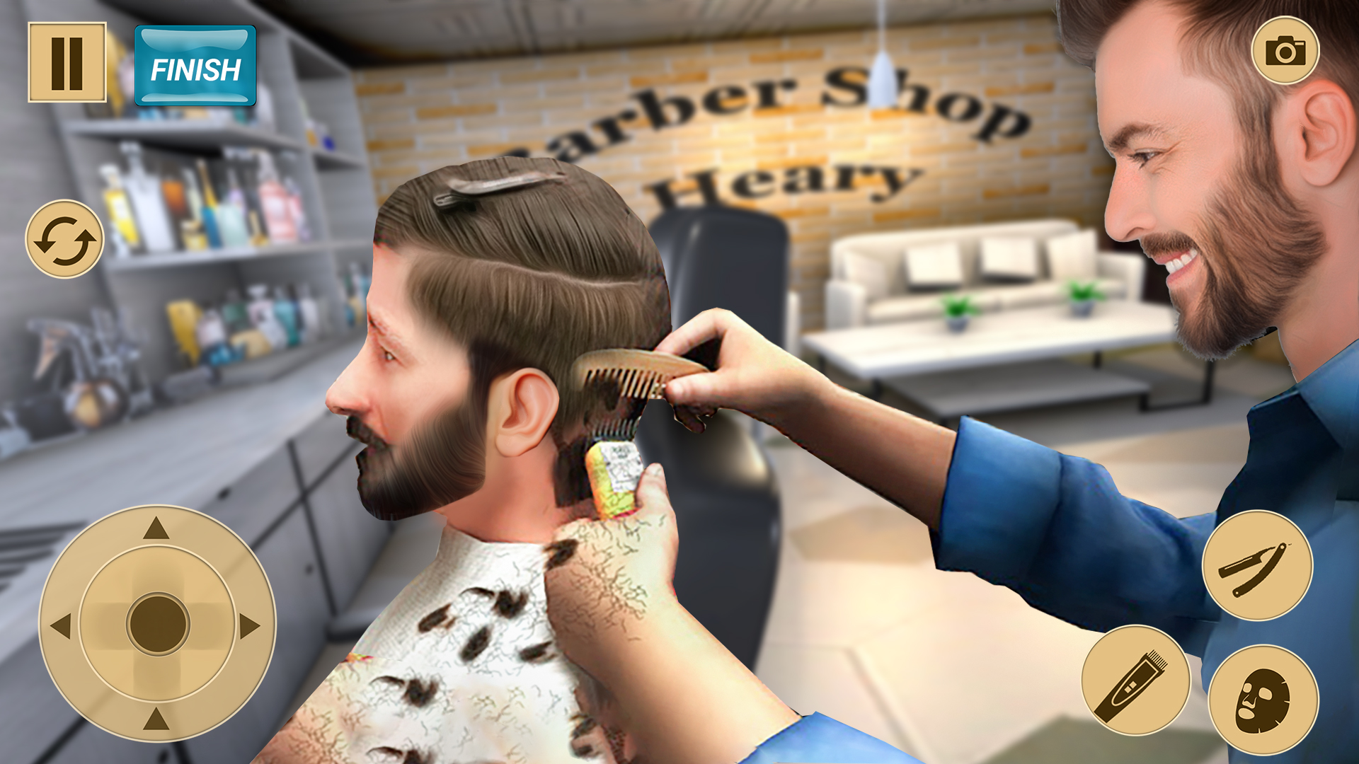 اسکرین شات 4 بازی Barber Shop 3d Hair Cut Games