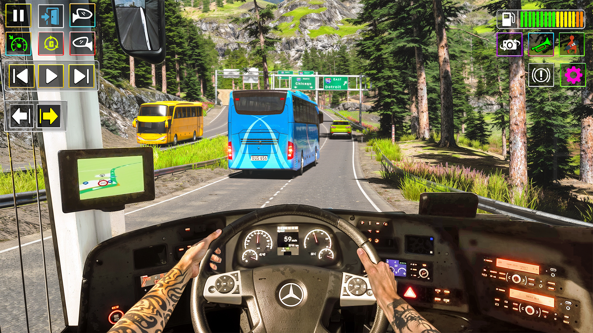 اسکرین شات 2 بازی Bus Simulator GT Bus Game