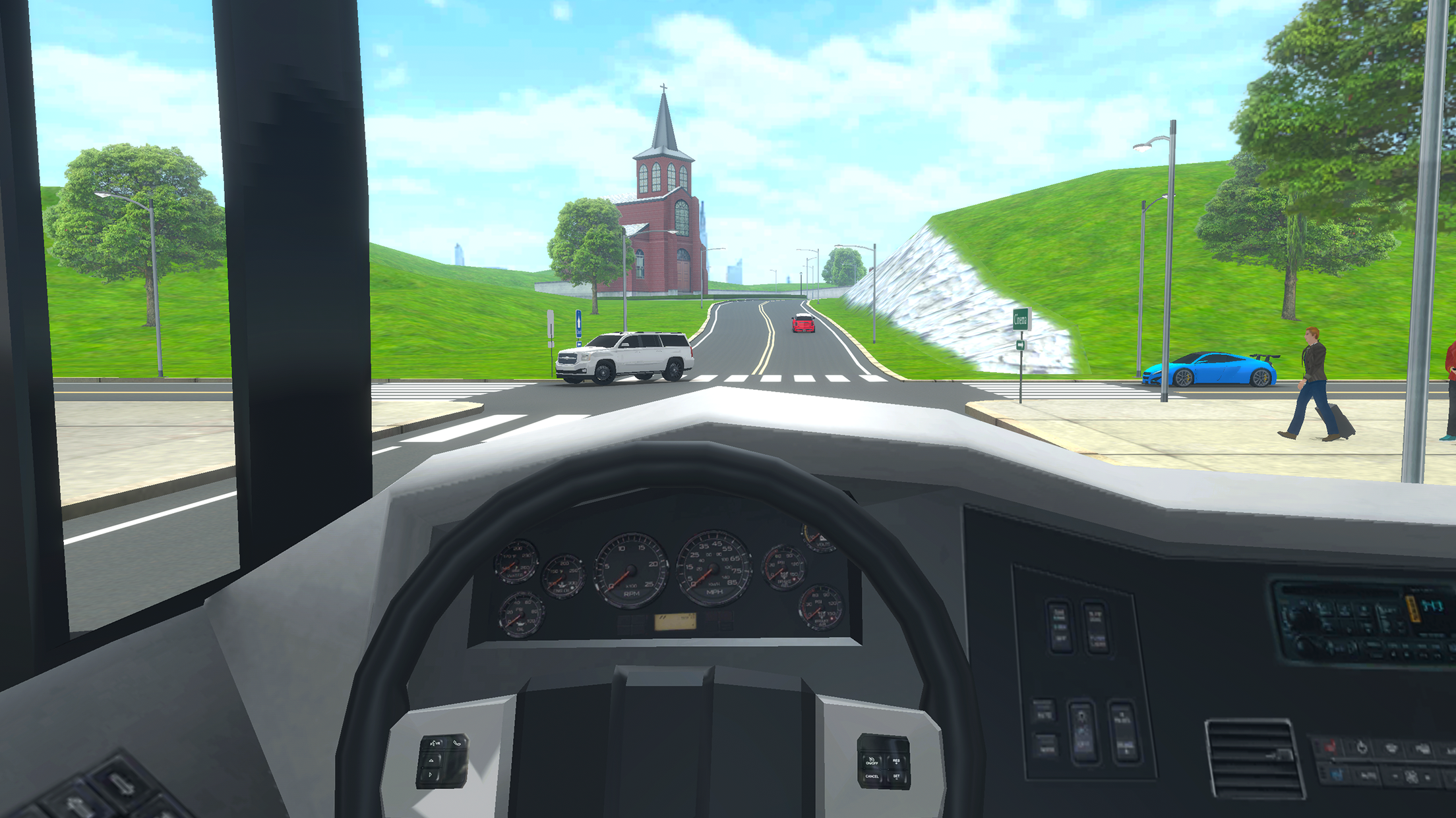 اسکرین شات 5 بازی School Bus Simulator Driving