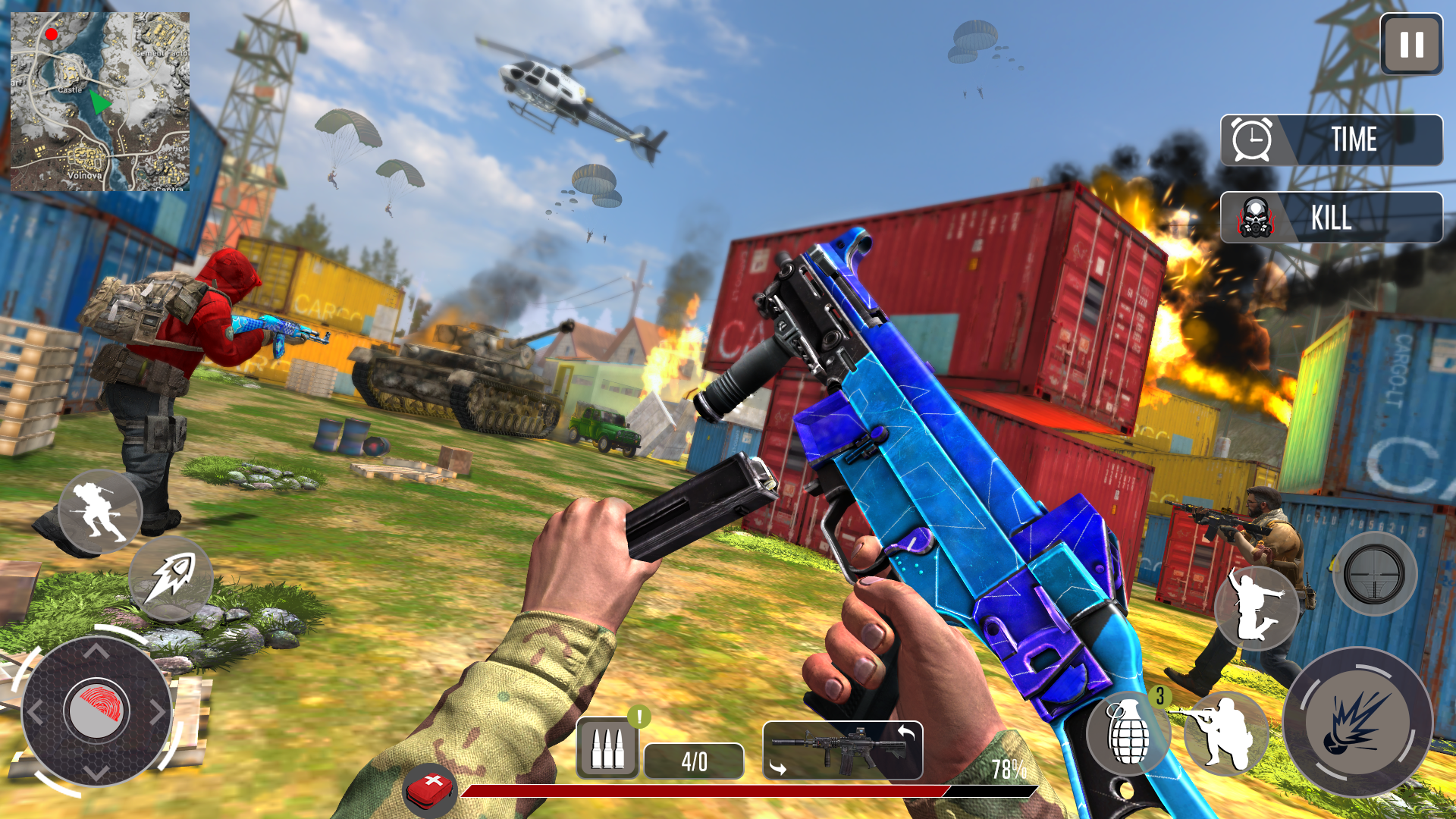 اسکرین شات 2 برنامه Sniper gun - Clash Squad 3D