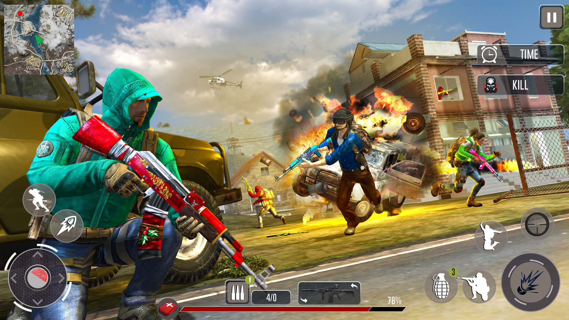 اسکرین شات 3 برنامه Sniper gun - Clash Squad 3D