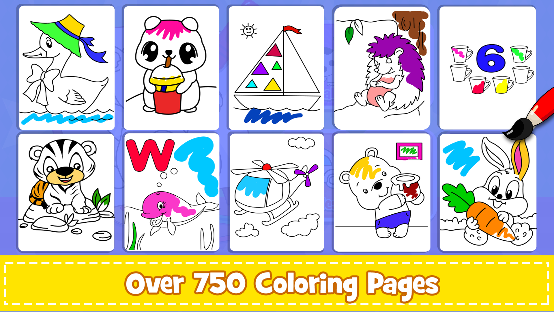 اسکرین شات 1 بازی Coloring Games & Coloring Kids