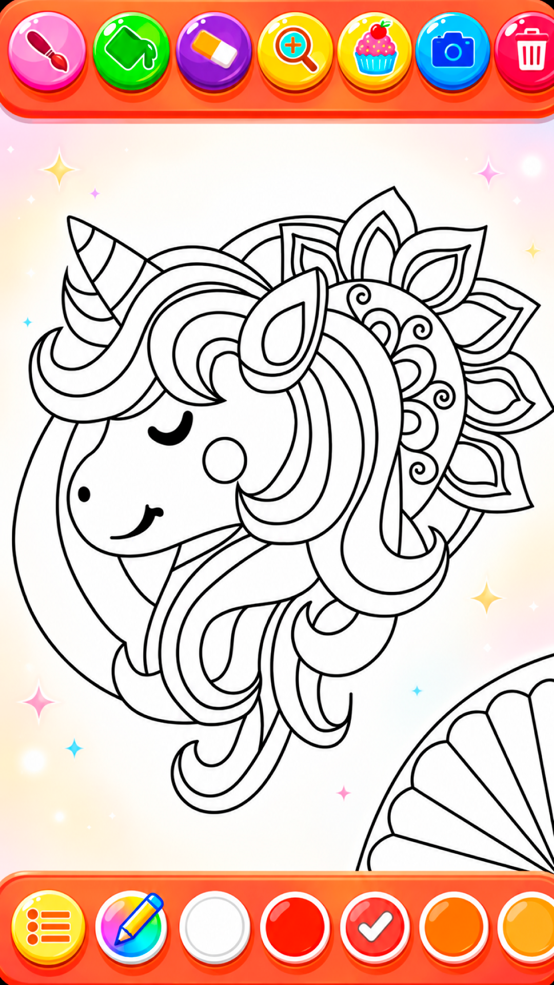 اسکرین شات 8 بازی Unicorn Coloring Girl Games