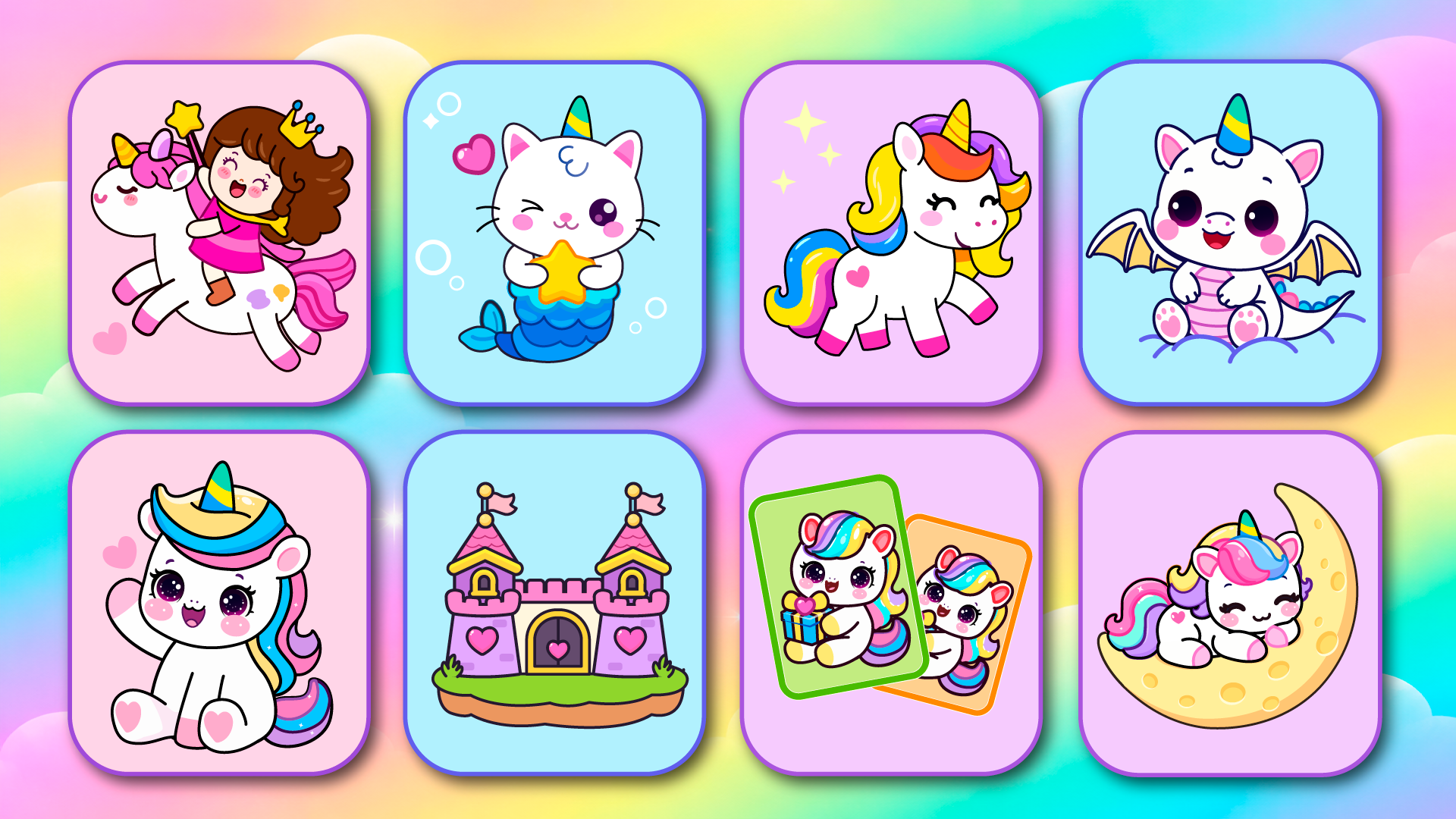 اسکرین شات 6 بازی Unicorn Coloring Girl Games