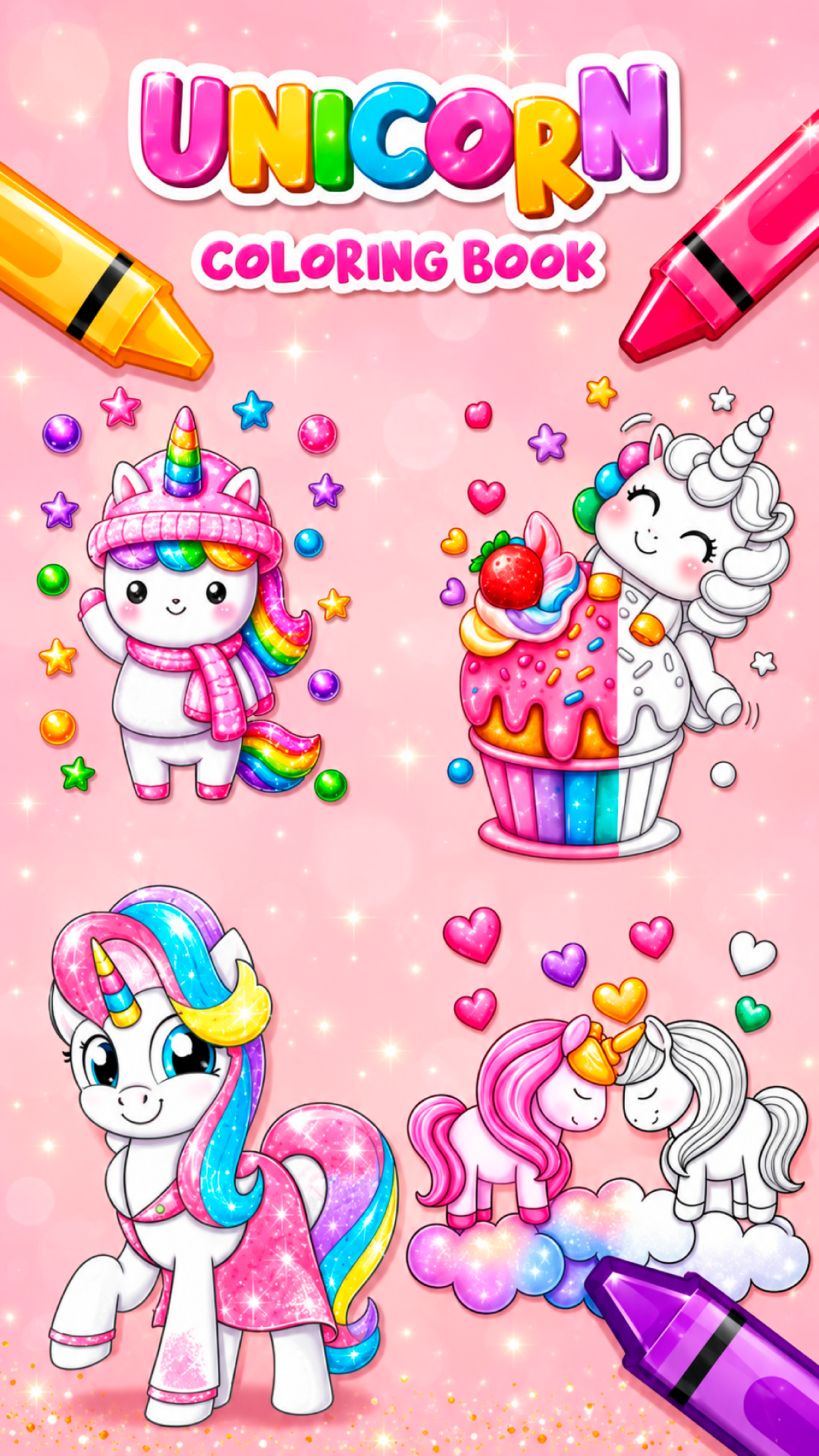 اسکرین شات 1 بازی Unicorn Coloring Girl Games