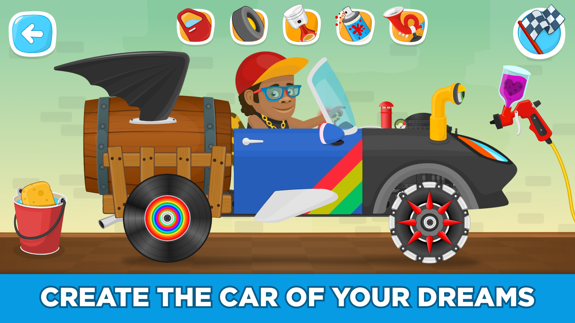 اسکرین شات 2 بازی Racing for kids - cars & games