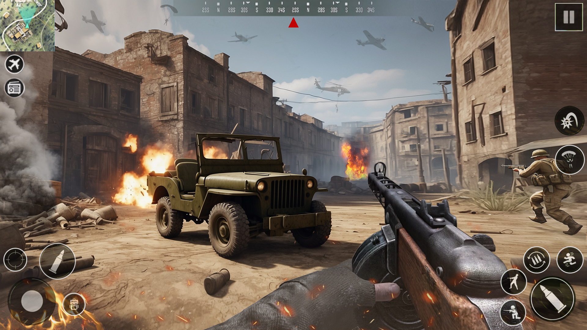 اسکرین شات 3 بازی Call of WW2: Heroes Fps Duty