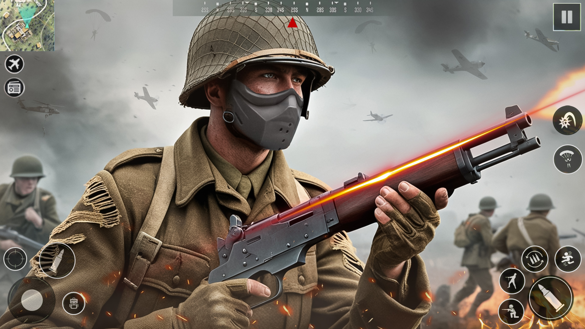اسکرین شات 4 بازی Call of WW2: Heroes Fps Duty