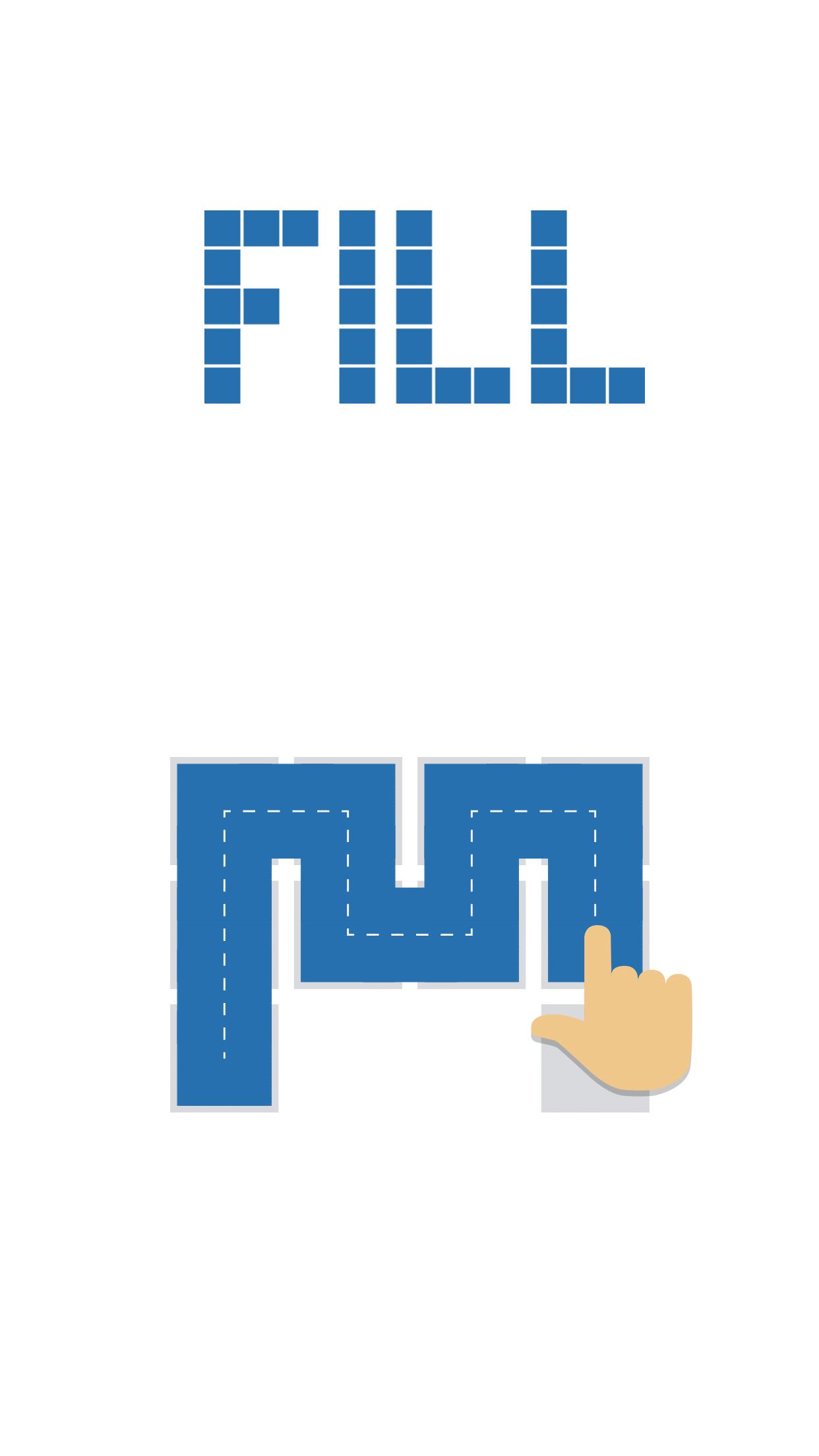 اسکرین شات 4 بازی Fill - one-line puzzle game