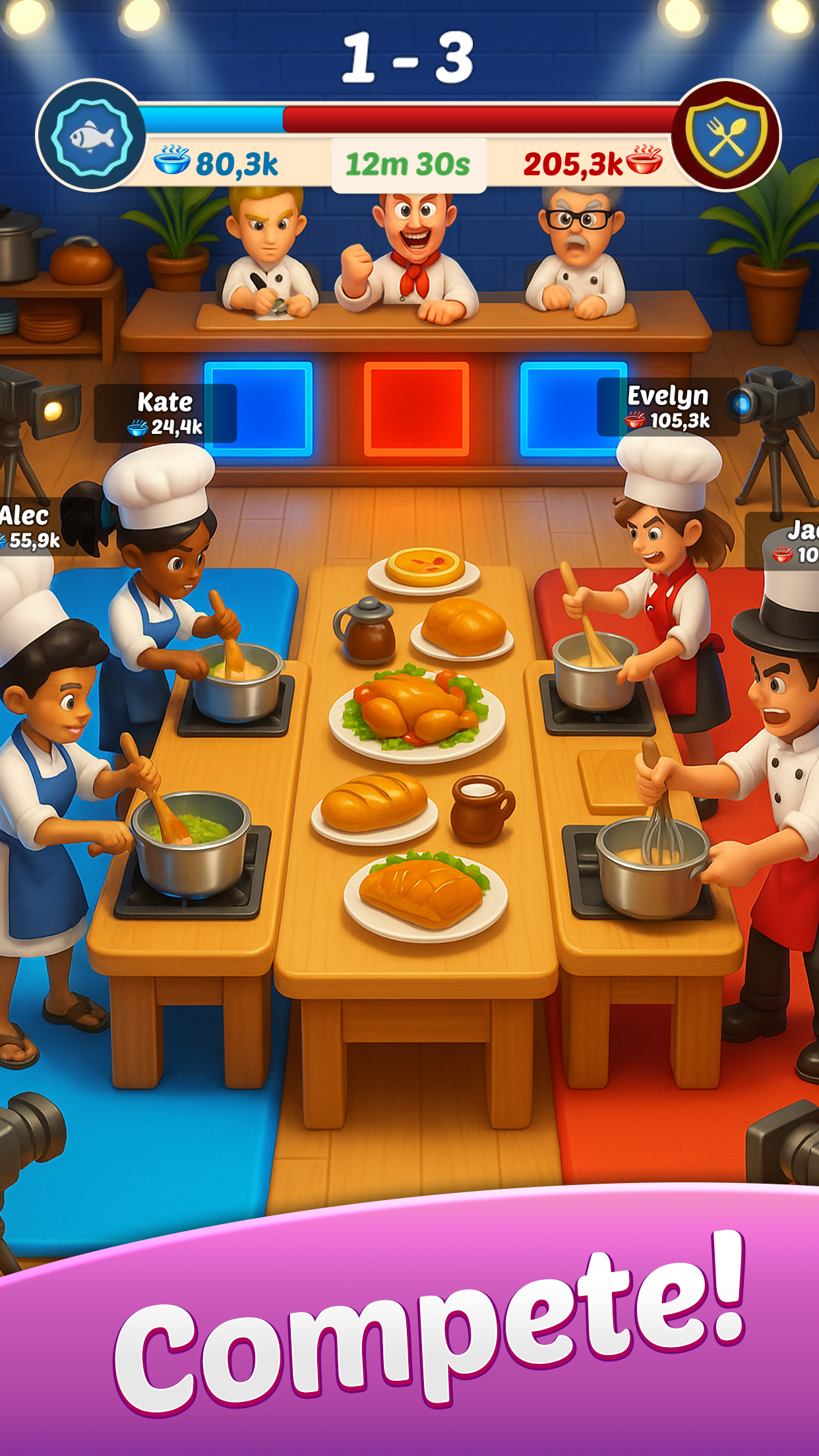اسکرین شات 3 بازی Cooking Wars: Food Battle