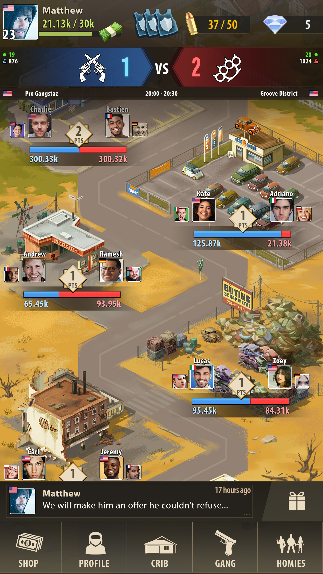 اسکرین شات 6 بازی The Gang: Street Mafia Wars