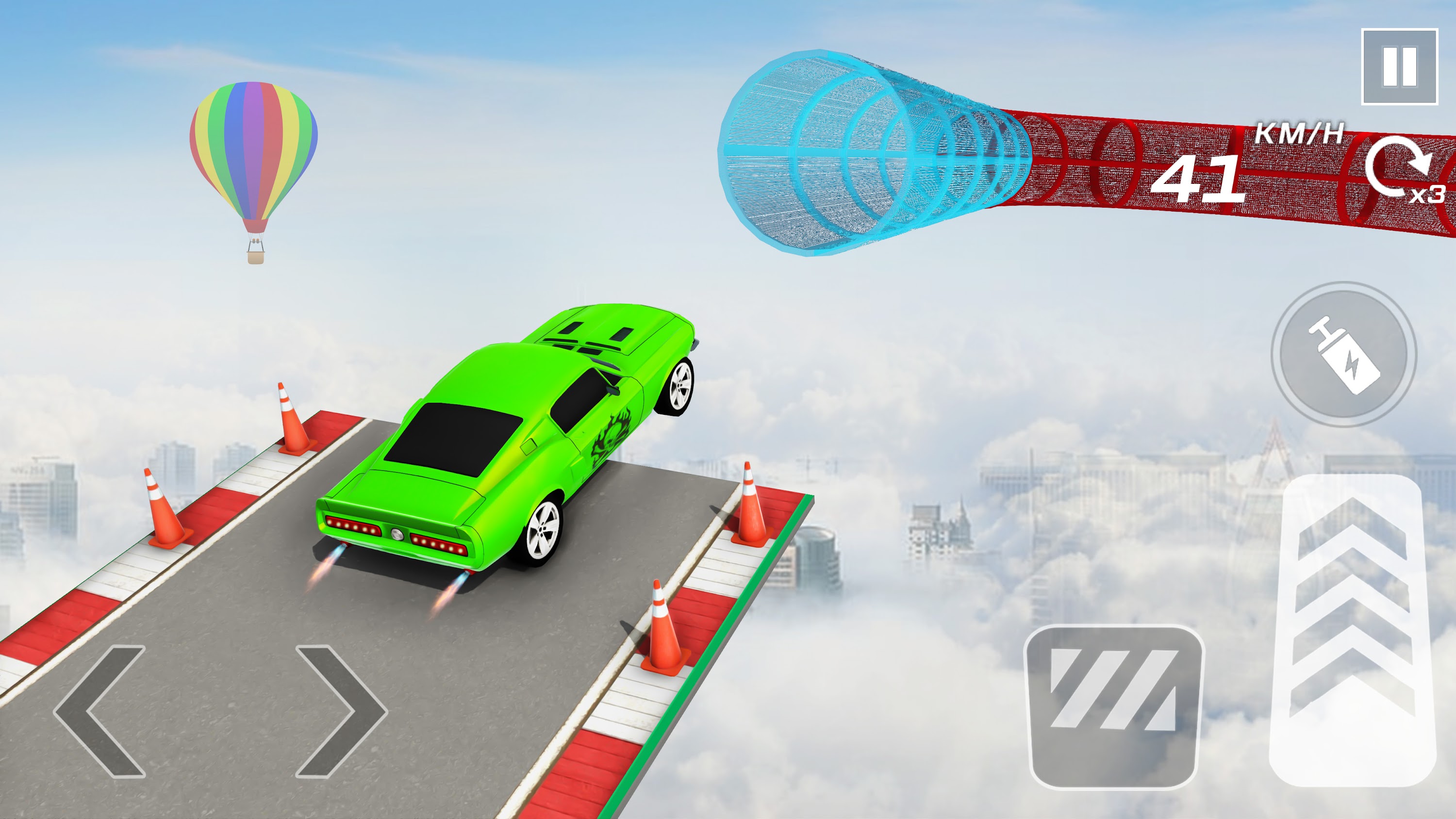 اسکرین شات 3 برنامه Car Games 3D - GT Car Stunts