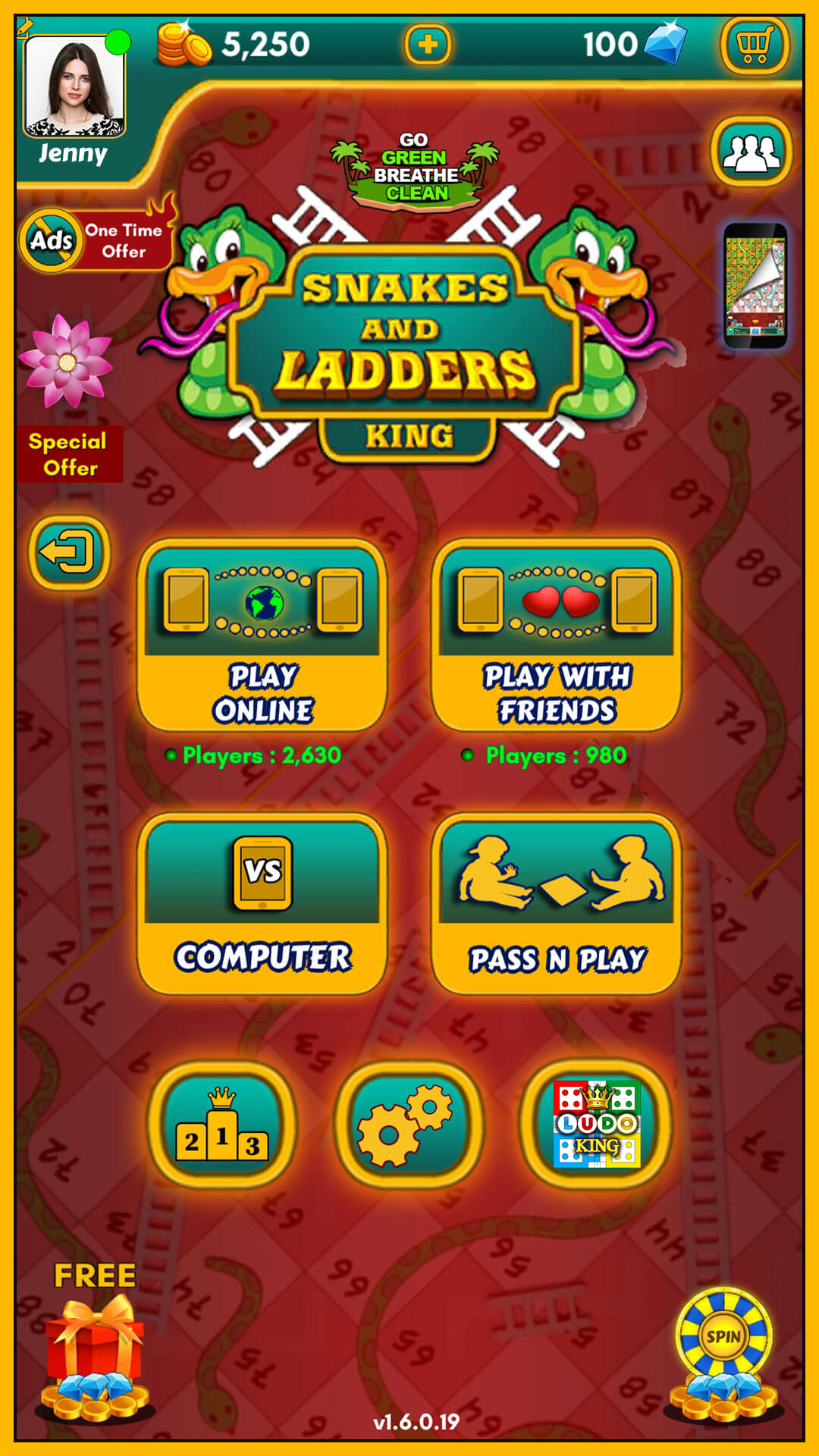 اسکرین شات 8 بازی Snakes and Ladders: Snake Game