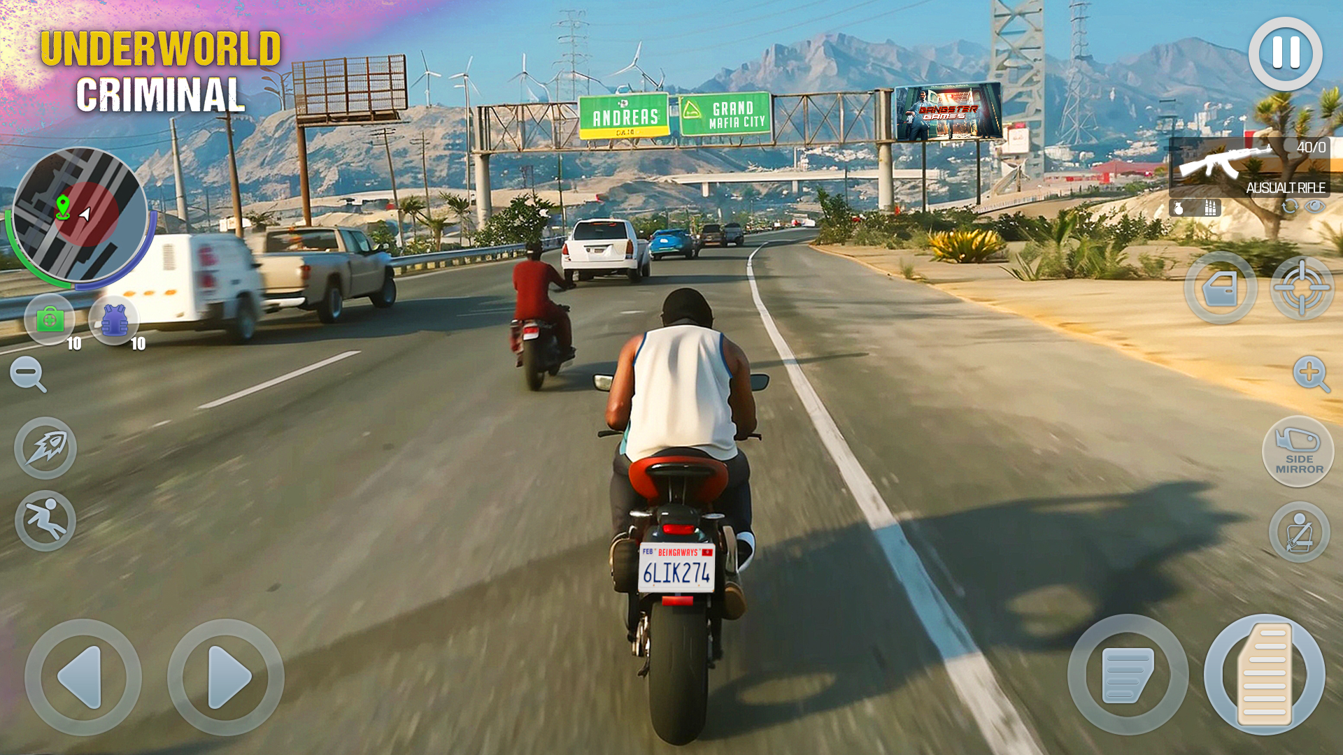 اسکرین شات 2 بازی Gangster Game Crime Mafia City