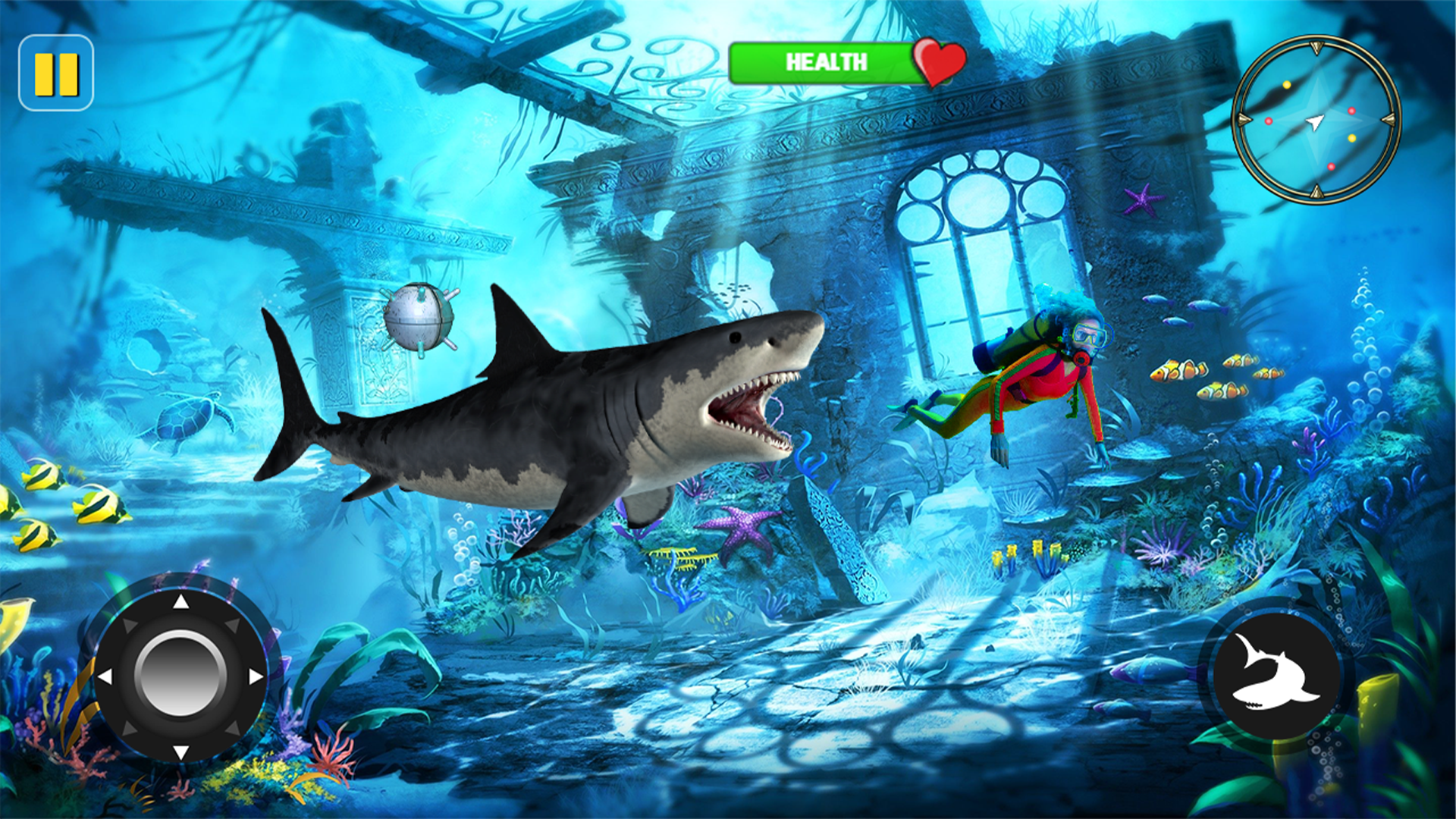 اسکرین شات 4 بازی Angry Shark Attack: Wild Shark