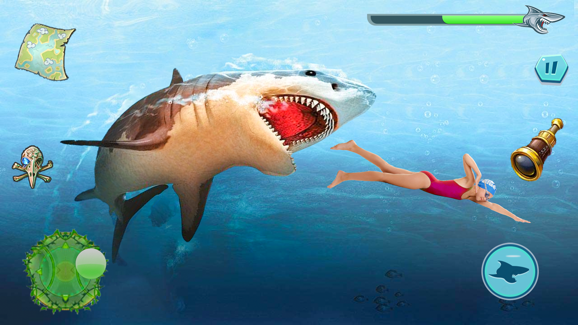 اسکرین شات 2 بازی Angry Shark Attack: Wild Shark