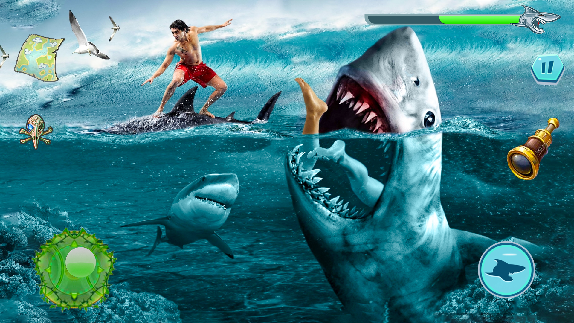 اسکرین شات 1 بازی Angry Shark Attack: Wild Shark
