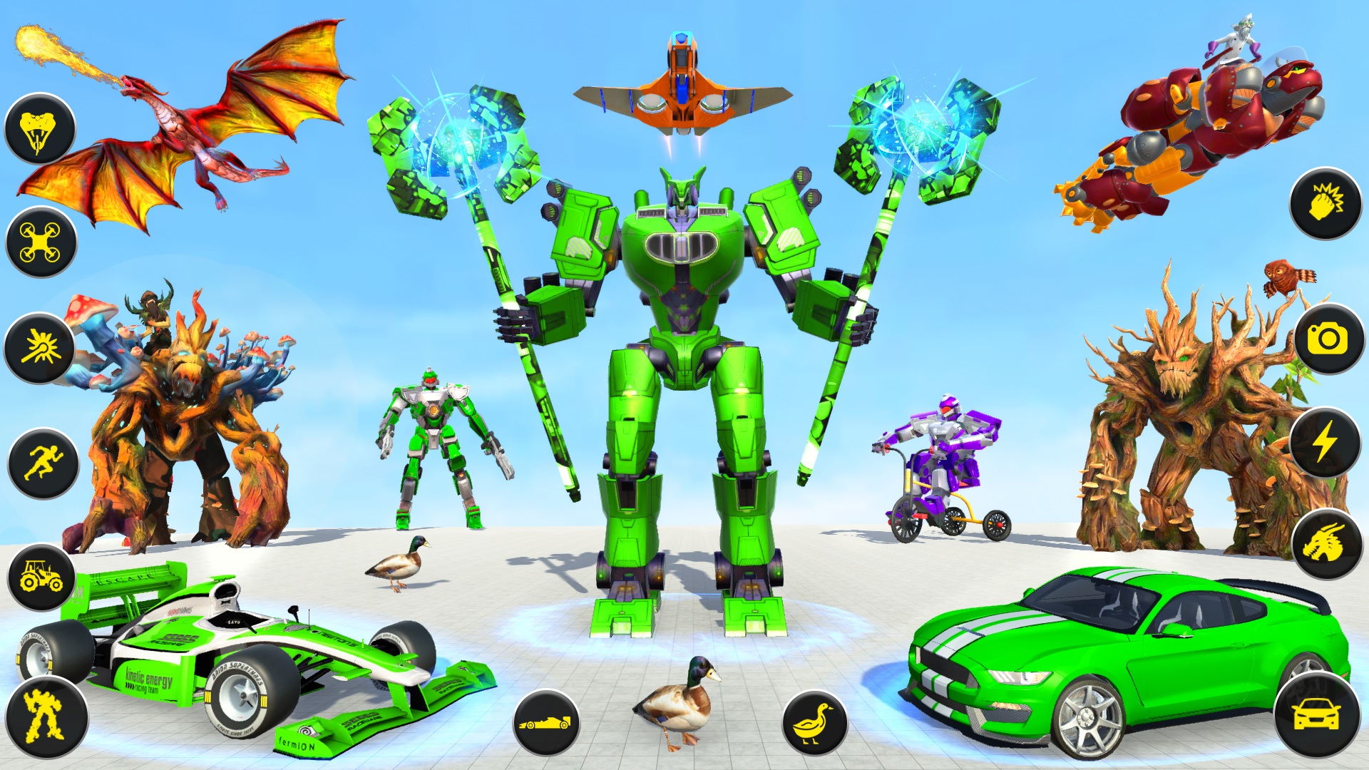 اسکرین شات 6 بازی Dragon Robot Tree Robot Game
