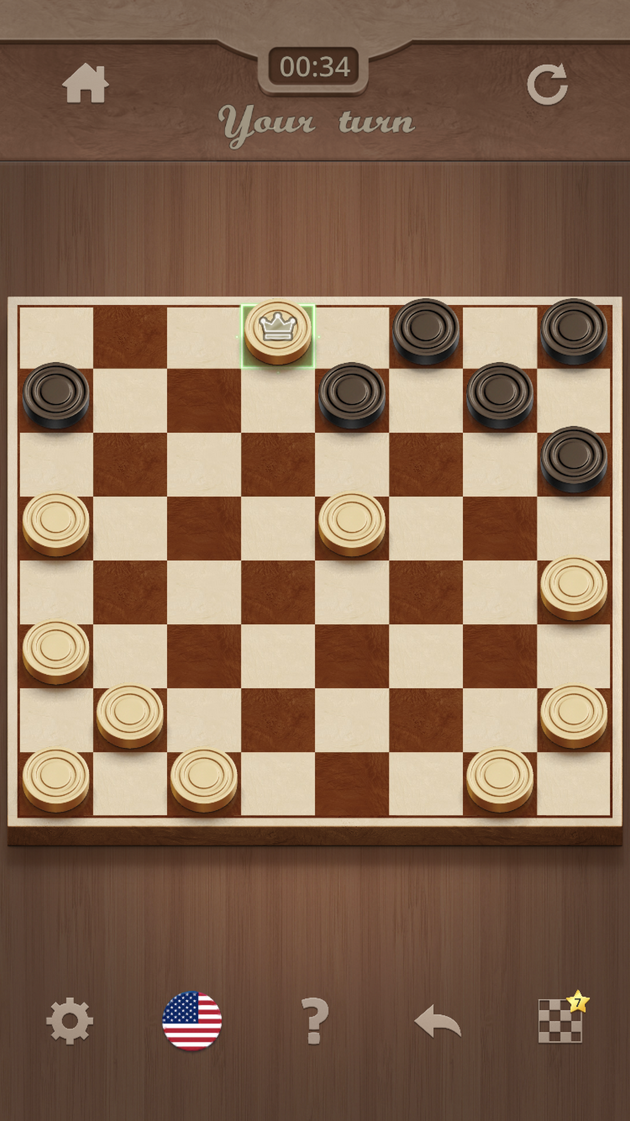 اسکرین شات 2 بازی Checkers