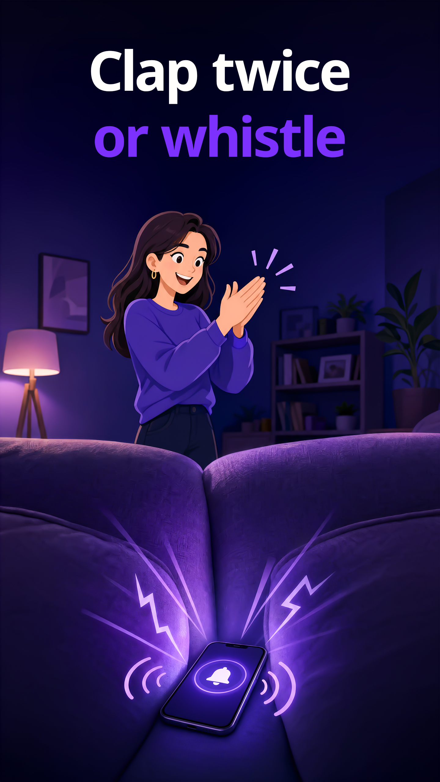 اسکرین شات 1 برنامه Find My Phone by Clap ad-free
